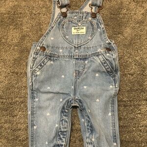 OshKosh B'gosh Light Blue Heart Overalls